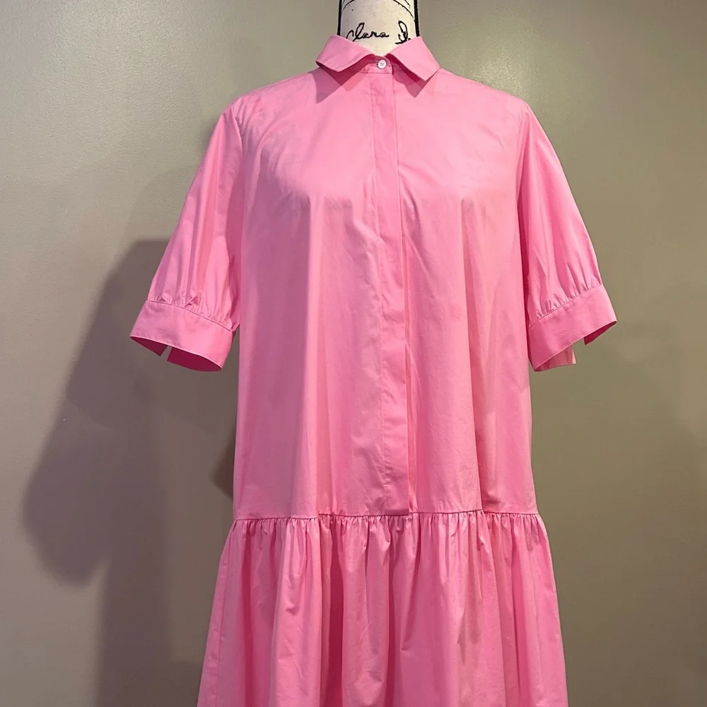MARELLA Ebert Cotton Poplin 
Collared Shirt Dress - Picture 8 of 12